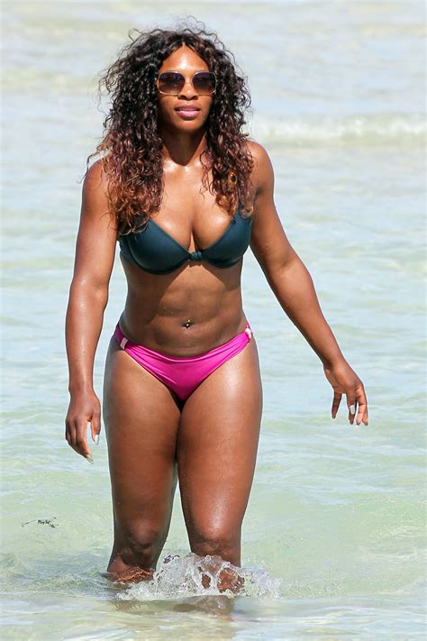 Serena Williams Beach Bikini Pictures Female Sports Stars