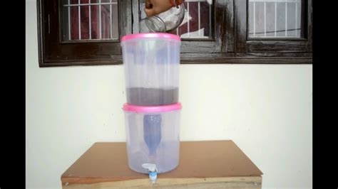How To Make Simple Water Filter At Home Youtube