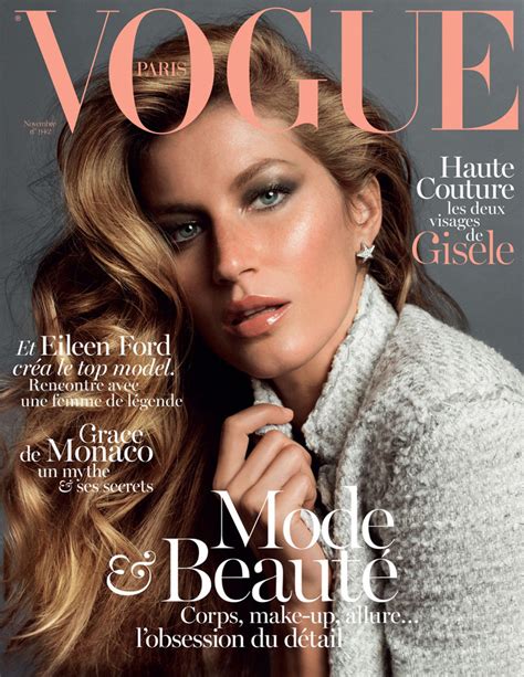 Gisele Bundchen Stuns On The November 2013 Cover Of Vogue Paris