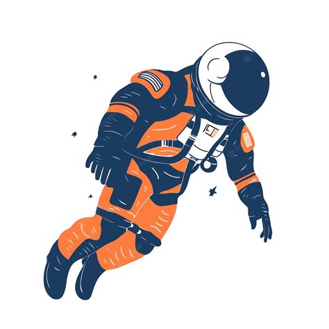 Premium Vector Astronaut In Spacesuit Fling Cute Drawing Astronaut