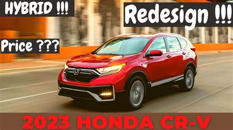Redesign 2023 Honda Cr V Hybrid Review Specs Pricing Release