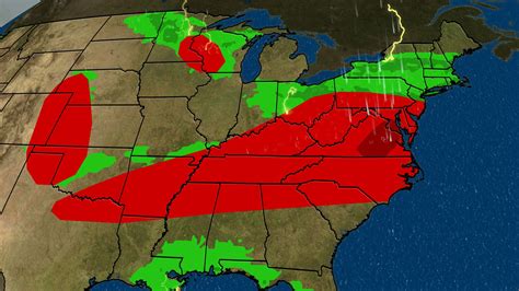 Severe Thunderstorms And Heavy Rain Expected In The East And Central
