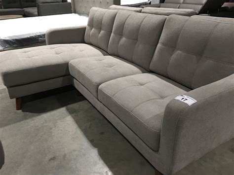 Whether you need the chaise on the left or the right, we have you covered. "L" SHAPED GREY UPHOLSTERED SOFA - Able Auctions