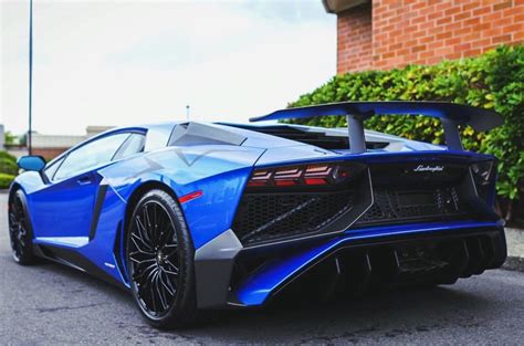 Lamborghini Aventador Super Veloce Coupe Painted In Blue Nethuns Photo