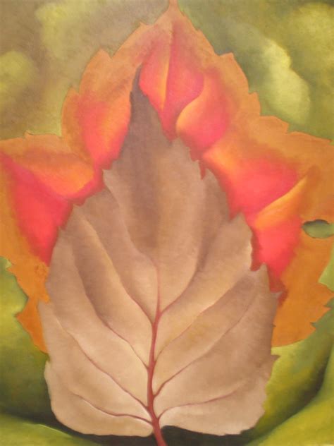 Georgia Okeeffe Red And Brown Leaves 1925 Milwaukee M Flickr
