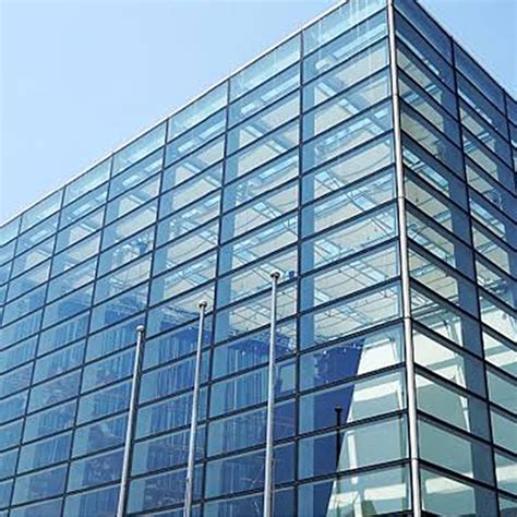 Factory Mirror Glass Facades Panel Low E Reflective Glass Curtain Wall
