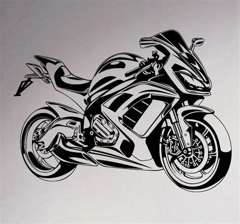 Buy Sport Bike Wall Vinyl Decal Motorbike Sticker