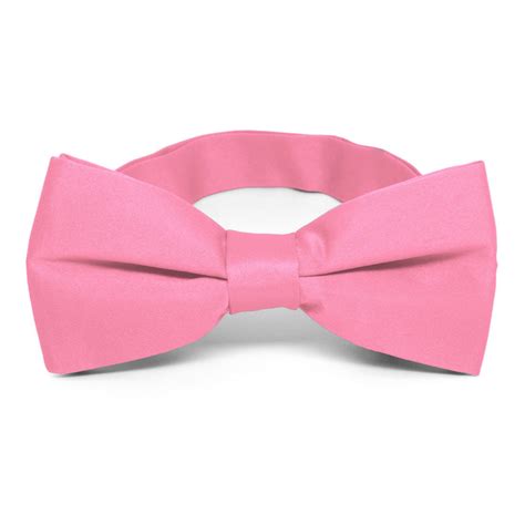 Light Pink Band Collar Bow Ties Shop At Tiemart Tiemart Inc