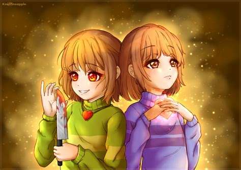 Undertale Chara And Frisk Background