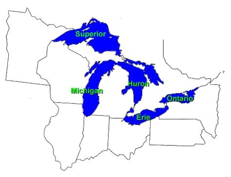 Michigan Great Lakes Map Verjaardag Vrouw 2020
