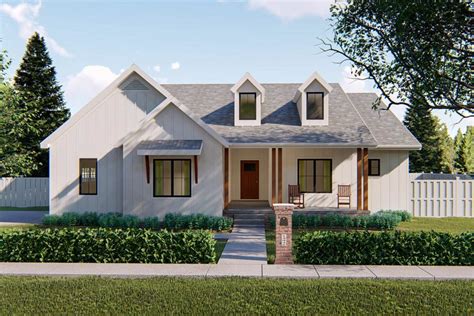 Compact Modern Farmhouse Ranch Home Plan 62500dj Architectural