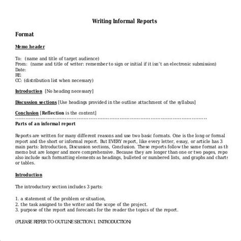 Report Writing Format For University Students