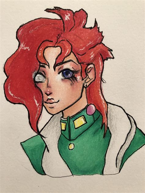 Not Happy With It But Someone Wanted Me To Draw Him So Heres Kakyoin