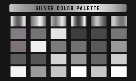 Silver Color Palette Vector Art Icons And Graphics For Free Download