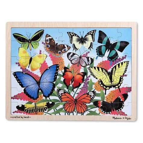 Butterfly Garden Wooden Jigsaw Puzzle Md2910