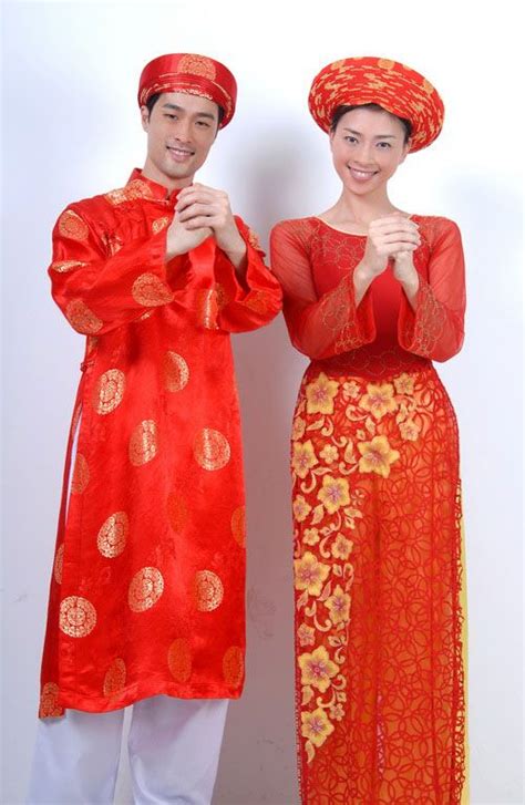 Male And Female Vietnamese Traditional Dress Traditional Dresses Fashion