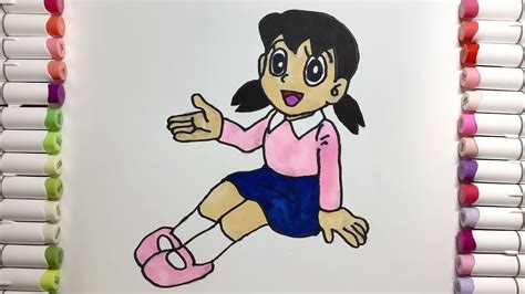 How To Draw Shizuka From Doraemon Easy As Beginner Shizuka Drawing