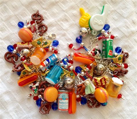Play Ball Vintage Gumball Charms And Hand Made Poly Clay Food Charms