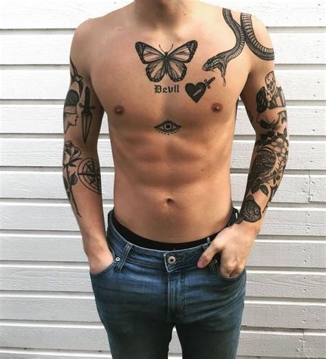 Face and neck tattoos are highly discouraged in the u.s. 99 Lovely Men Chest Tattoo Ideas That Timeless All Time | Small chest tattoos, Chest tattoo, Tattoos