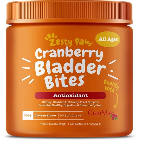 Commercial dog food formulated specifically for dogs with kidney disease are available.2 x restricting protein is key to feeding an older dog with kidney disease. Zesty Paws Cranberry Bladder Bites Antioxidant Supplement ...