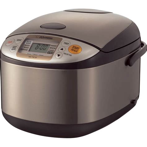 Zojirushi Micom 10 Cup Rice Cooker And Warmer Stainless Brown NS