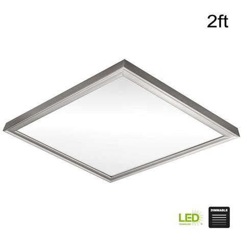 — pay for your order. Hampton Bay Low Profile 24 in. Square Brushed Nickel LED ...