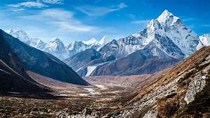 Himalaya, Mountains, Under, Blue, Sky, During, Daytime, 4k, Hd