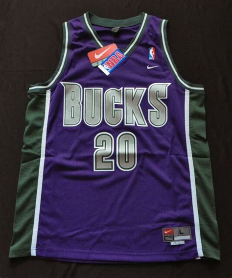 Gary Payton Milwaukee Bucks Nike Swingman Nba Jersey Mens Purple Large