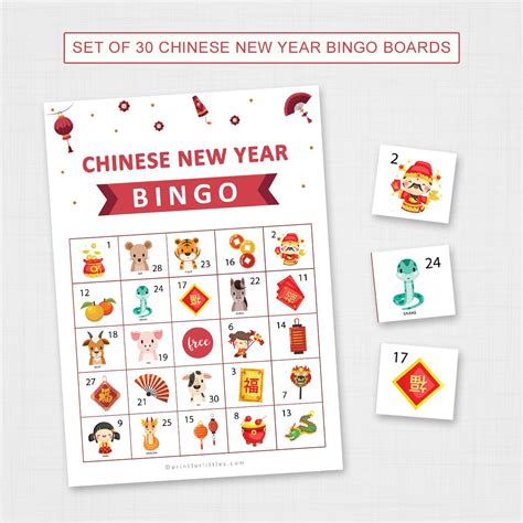 printable chinese new year bingo fun activities for kids