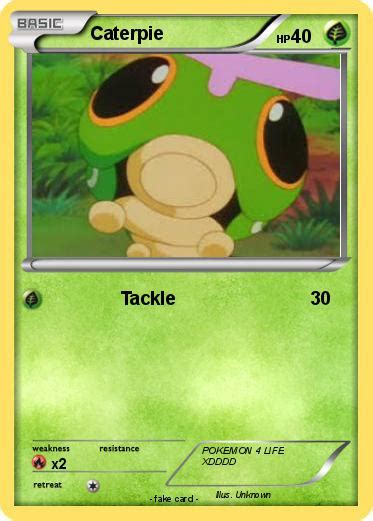 Caterpie is a bug type pokemon. Pokémon Caterpie 278 278 - Tackle - My Pokemon Card