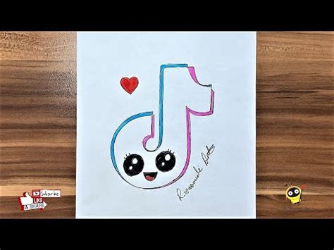 How To Draw TikTok Logo YouTube