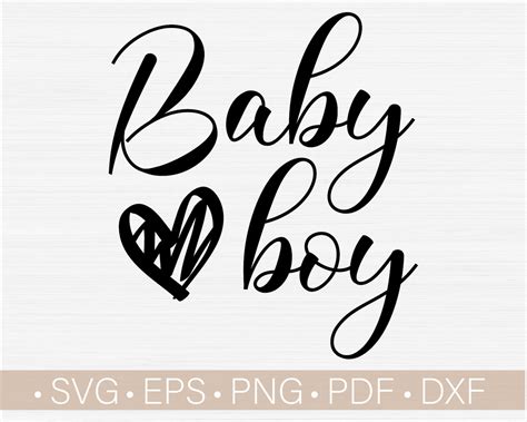 Baby Boy Svg File For Cricut Cut Cuttable New Baby Svg Etsy