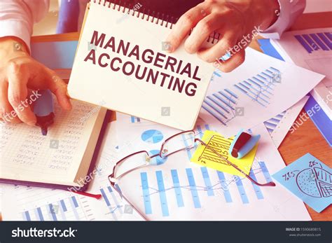 Managerial Accounting Concept Stack Business Documents Stock Photo