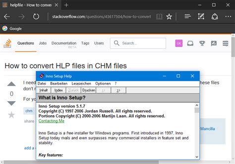 Windows 10 How To Convert Hlp Files Into Chm Files Stack Overflow