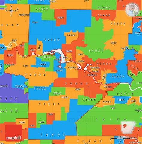 Political Simple Map Of Zip Codes Starting With 728