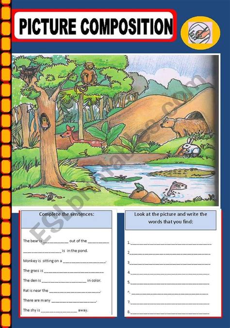 Picture Composition Worksheet Picture Composition Picture