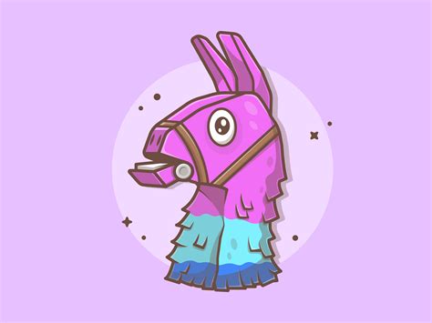 Llama Fortnite 😁🔫 Cute Drawings Llama Drawing Easy Drawings