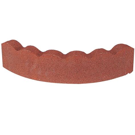 Pavestone 32 in. x 5.5 in. Red Curved Concrete Edger-75251 ...