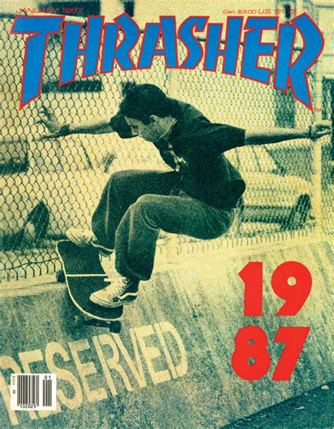 Skateboard Magazine Archive Thrasher January 1987