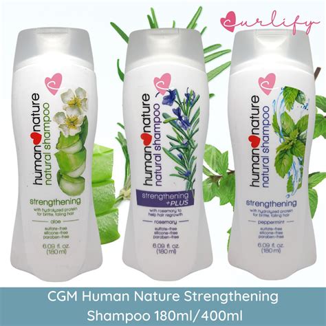 Cgm Human Nature Strengthening Shampoo 180ml400ml Shopee Philippines