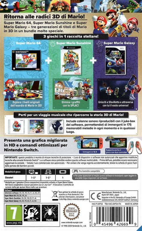 Super Mario 3d All Stars 2020 Nintendo Switch Box Cover Art Mobygames
