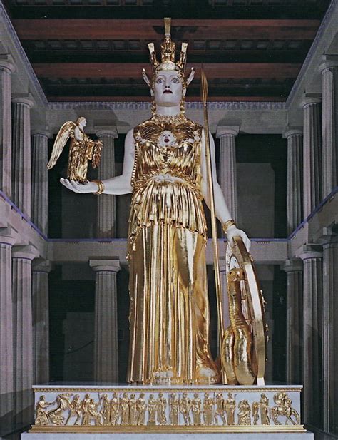Statue Of Athena Inside Of The Parthenon In Nashville
