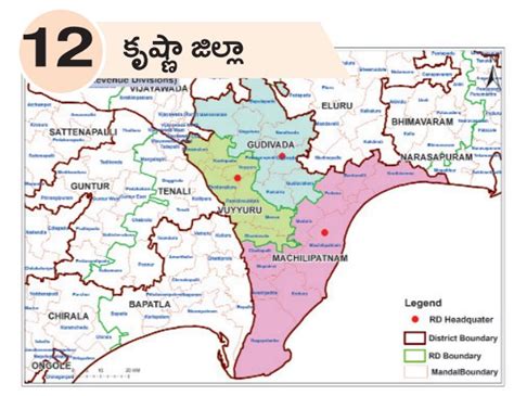 Andhra Pradesh Complete List Of New Districts Headquarters And Mandals