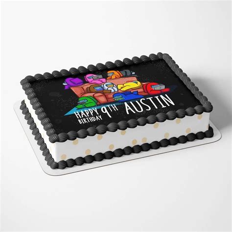 Among Us Imposter Cake Toppers Printable Pimpyourworld Birthday