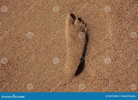 Imprint Of Human Feet Stock Photo Image Of Heel Outdoors 34257684
