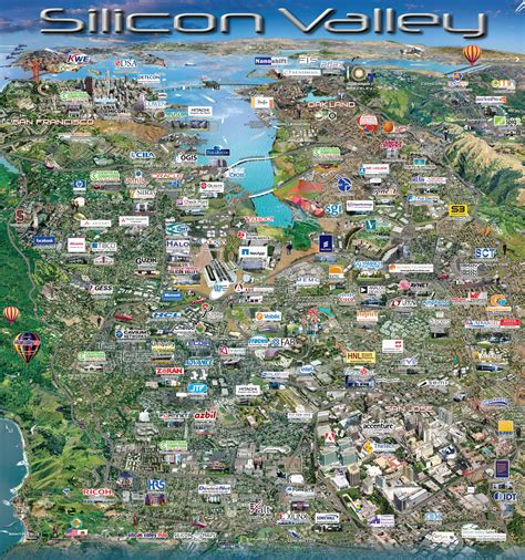 Silicon Valley Ca Map Collection