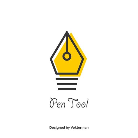 Pen Tool Logo Template ~ Vektorman