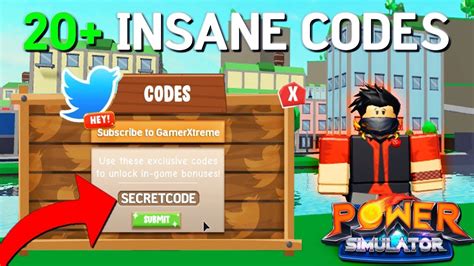 Here at rblx codes we keep you up to date with all the newest roblox codes you will want to redeem. 20+ NEW CODES FOR ROBLOX POWER SIMULATOR - YouTube