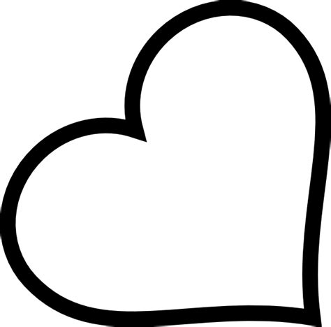 Outline Hearts Clipart Best