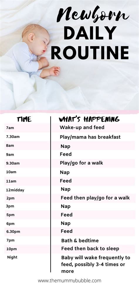 Daily Routine For A Newborn Baby